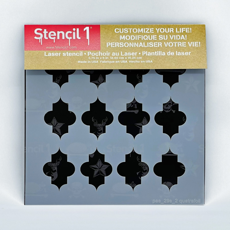 Quatrefoil Stencil Small 2 (5.75"x6") - Image 4