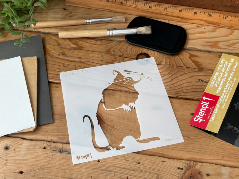 Rat Stencil -Small - Image 3