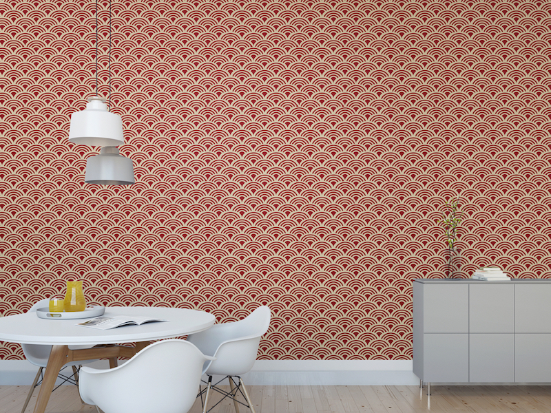 Scallop Shell Pattern Wall Stencil - Self-Adhesive – My Wonderful Walls
