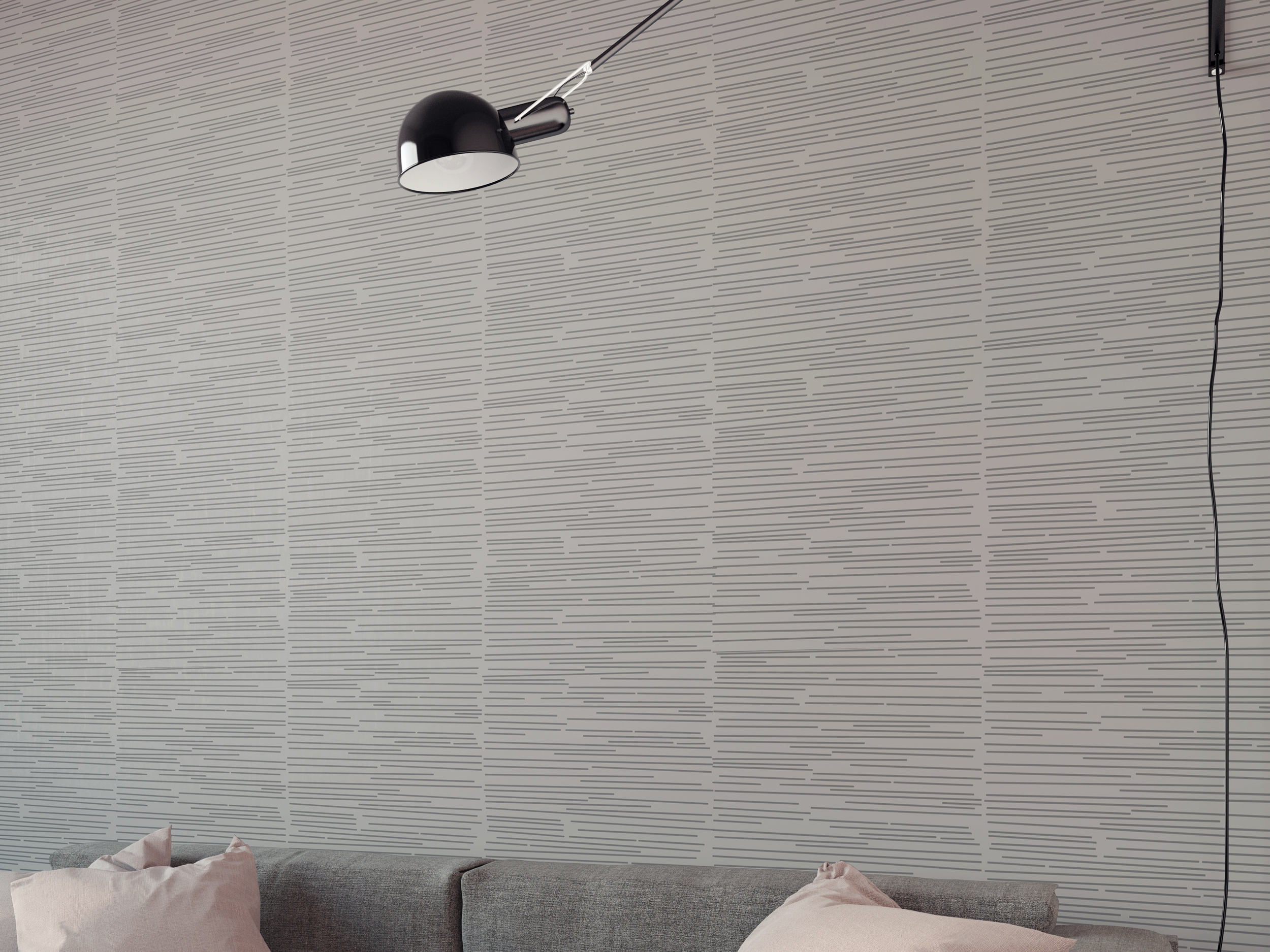 Lines Stencil Applied