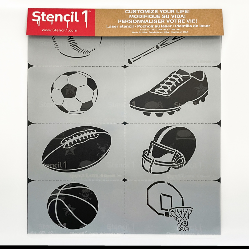 Sports Variety Stencil 8-pack - Image 4