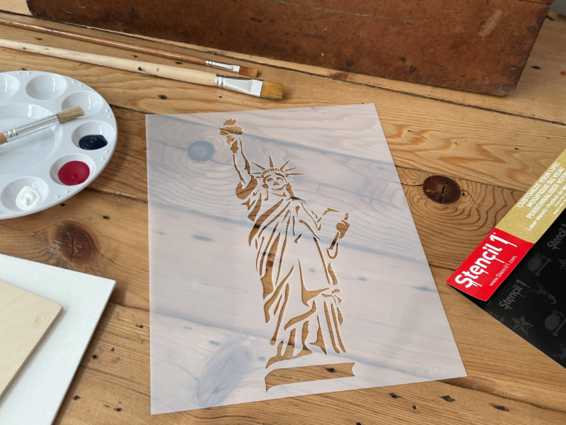 Statue of Liberty Stencil (8.5"x11") - Image 4