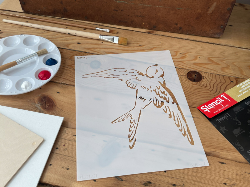 Swallow Stencil (8.5"x11") - Image 7