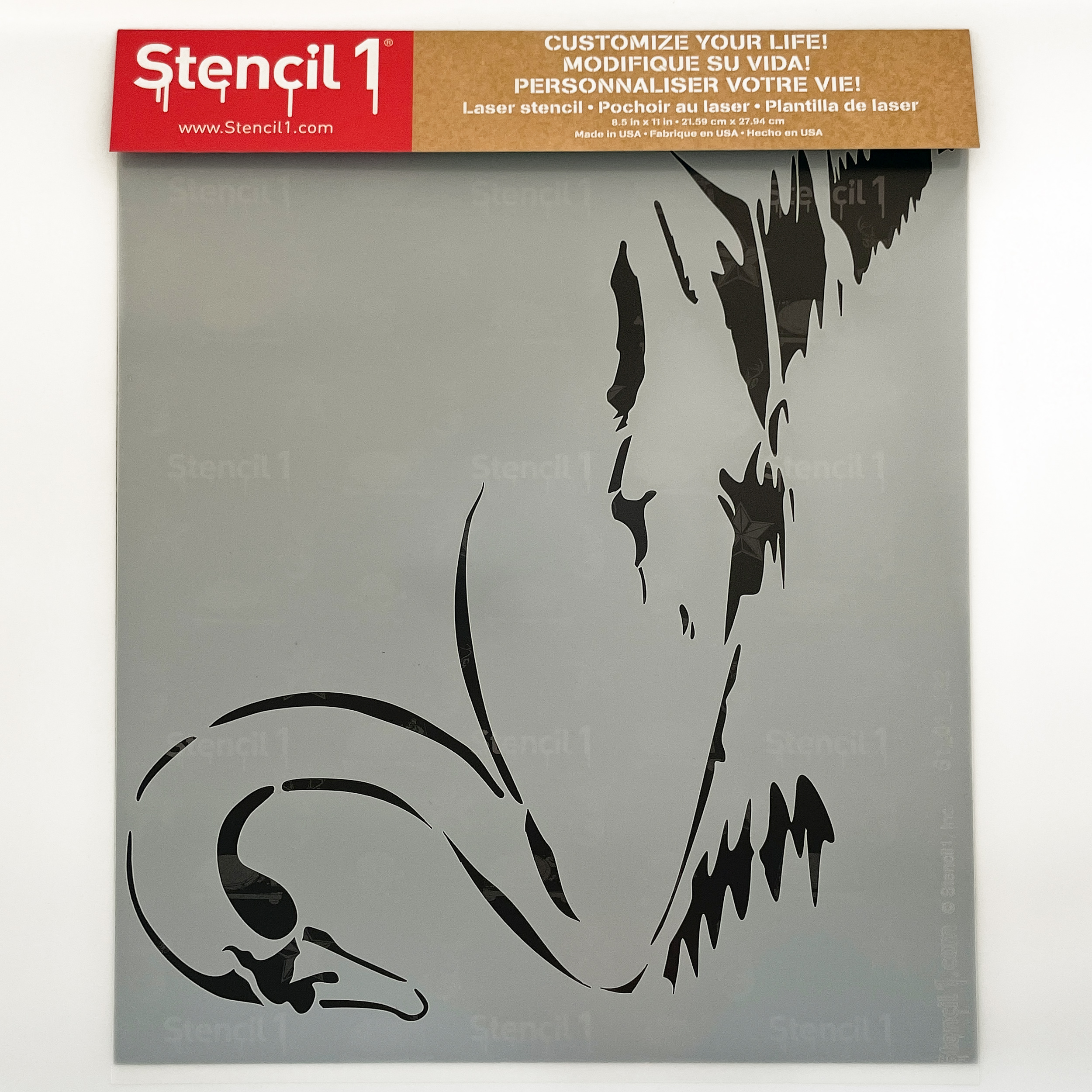 Swan Stencil (8.5"x11") - Image 3