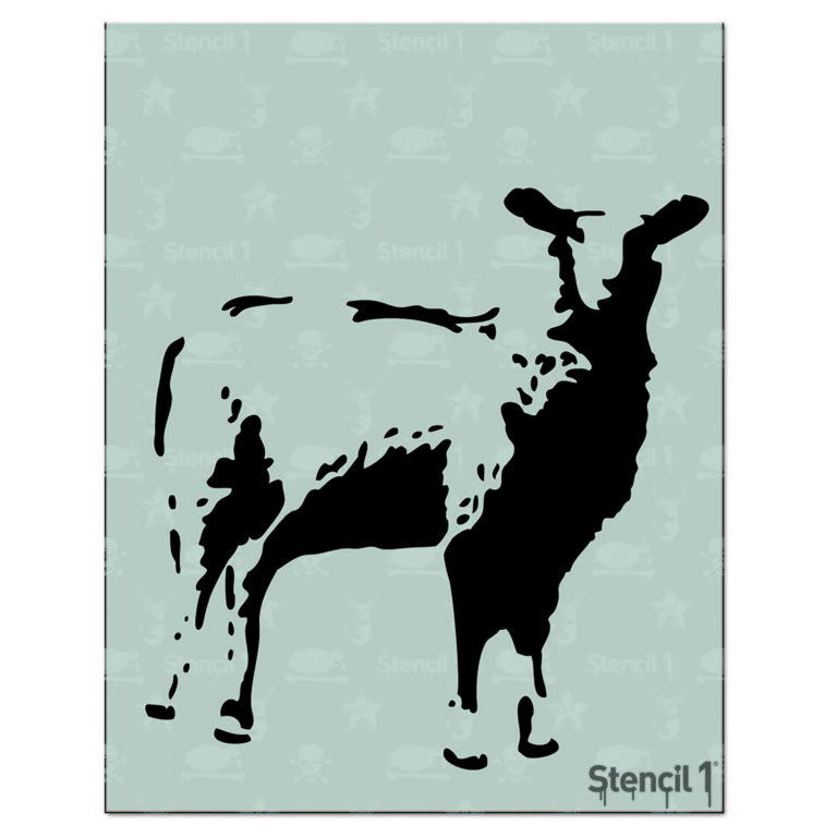 Sheep Stencil 8 5 x11 Stencil 1