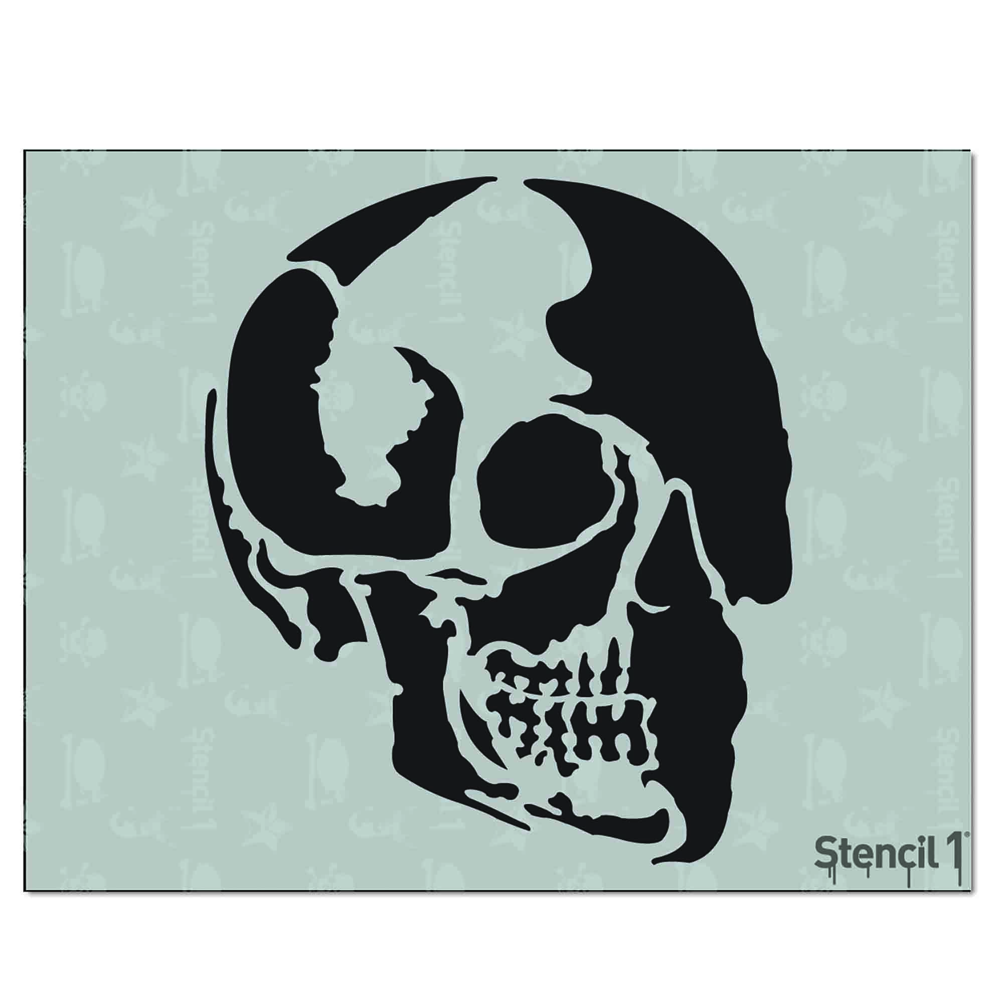 Skull Stencil Template