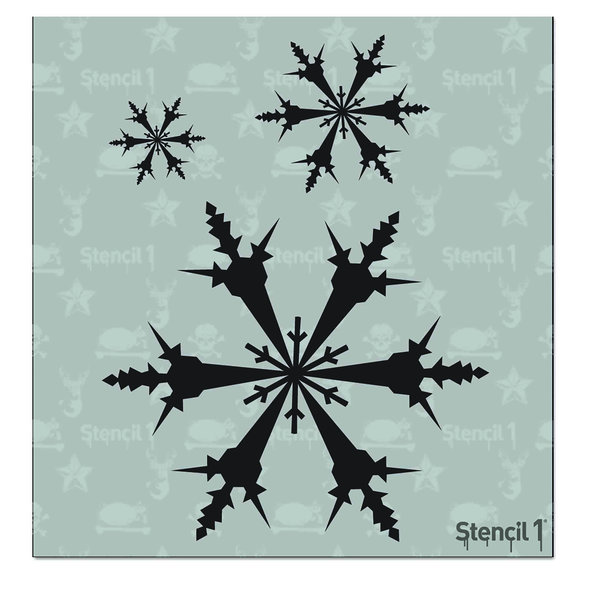 Snowflakes Stencil -Small (5.75x6)