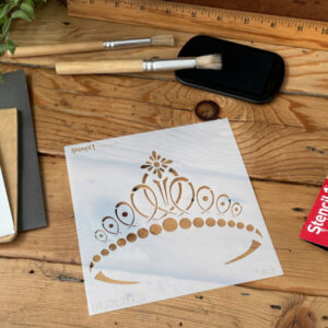 Tiara Stencil – Small | Stencil 1