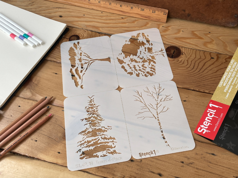 Tree Stencil 4-Pack - Image 4