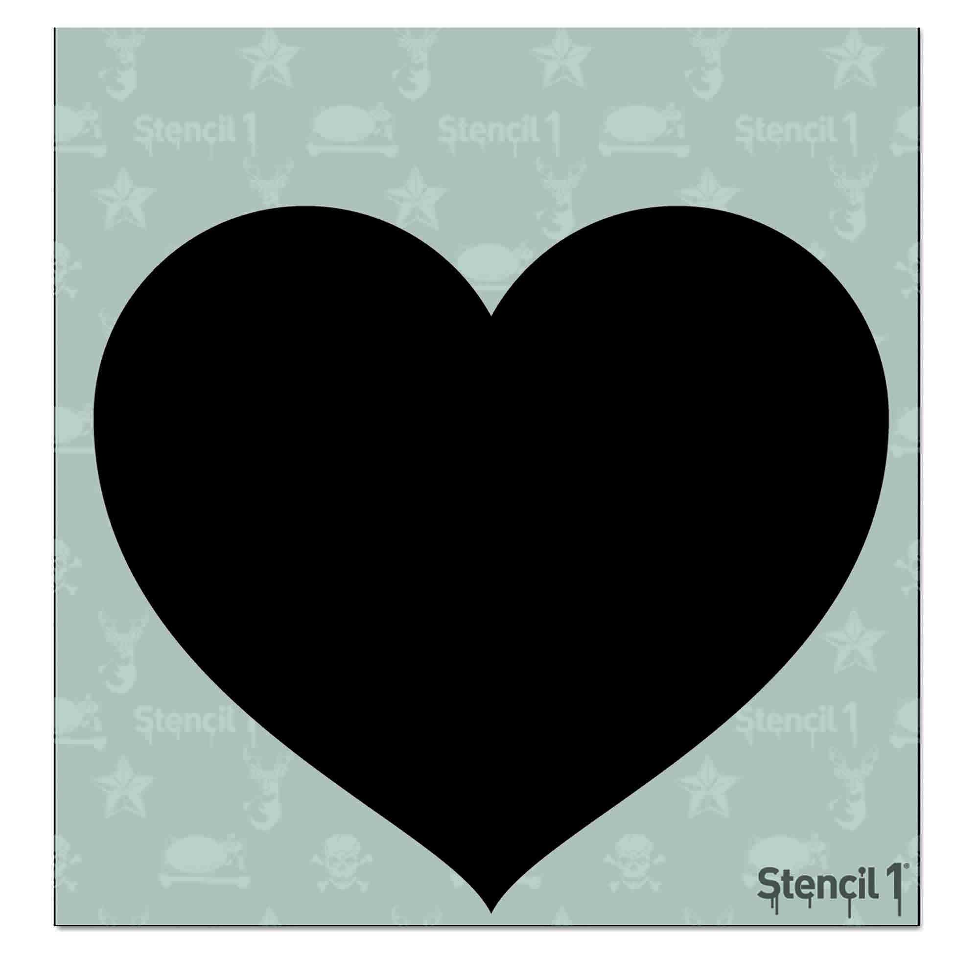 Heart Dripping Stencil – Small (5.75″x6″)