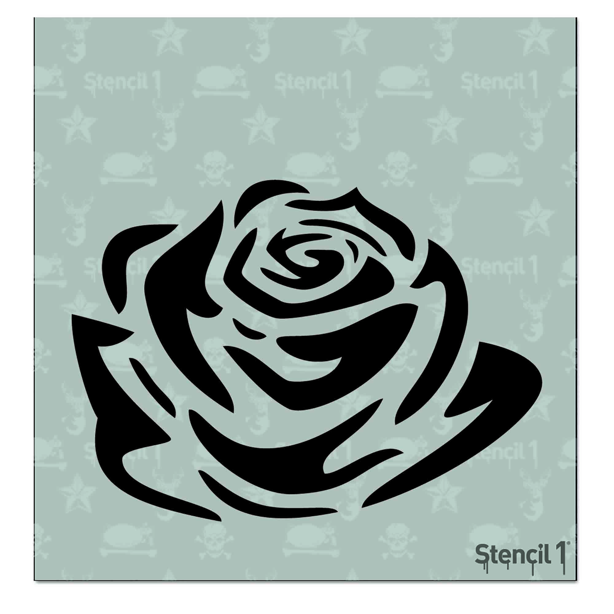 Small Rose Stencil