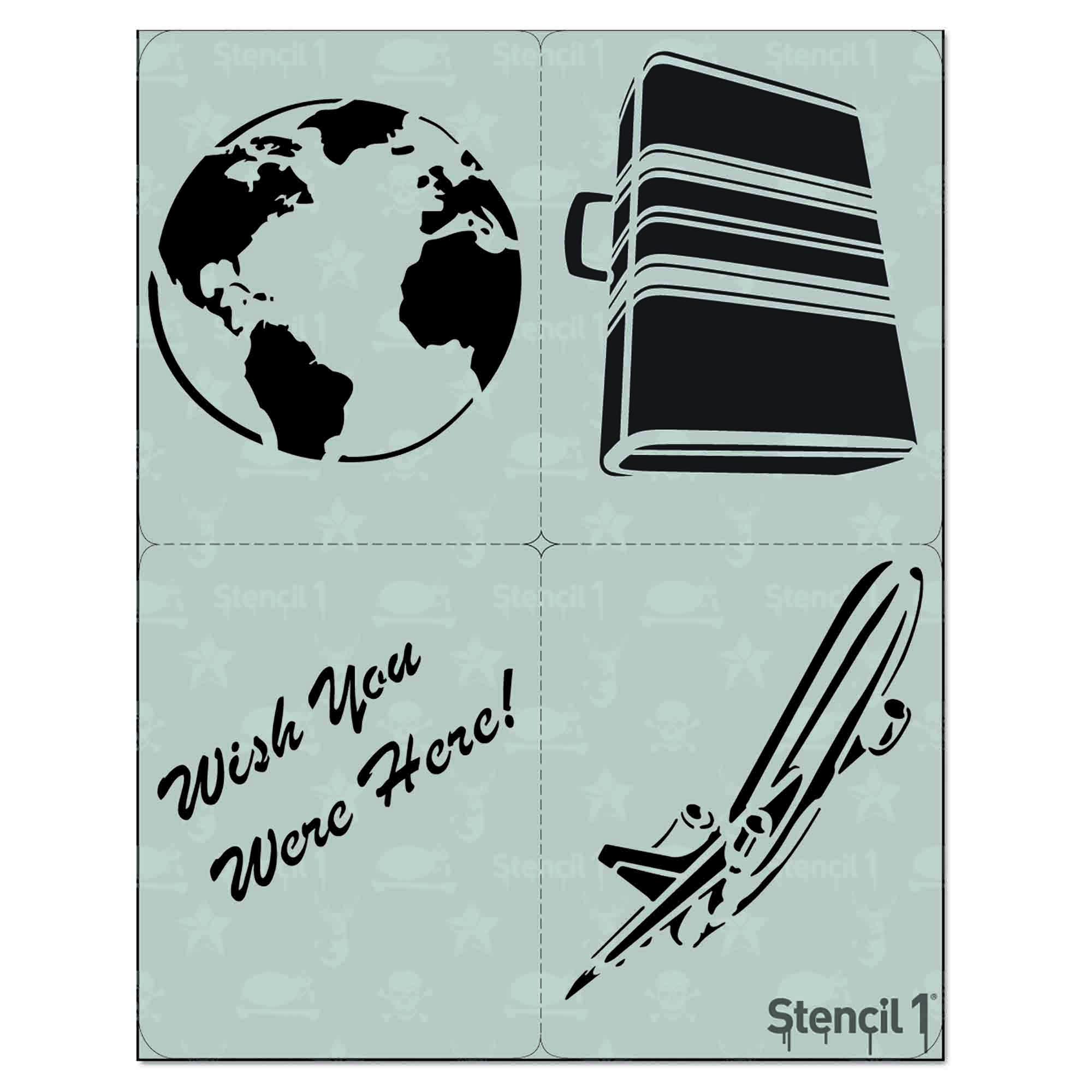 Traveler Stencil 4pack Stencil 1