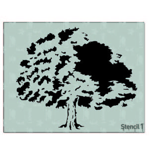 Acacia Tree Stencil (8.5″x11″)