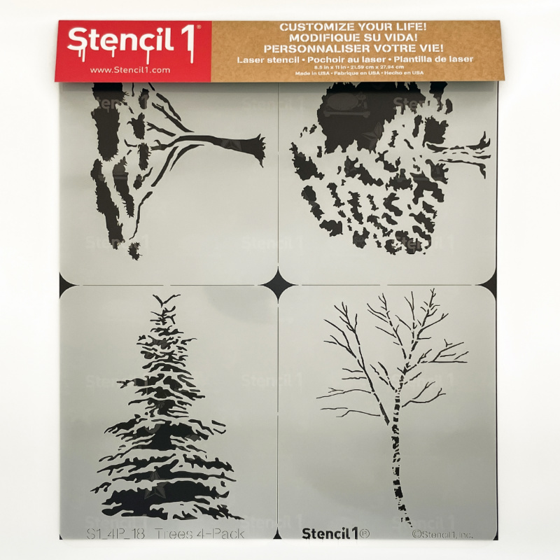 Tree Stencil 4-Pack - Image 3