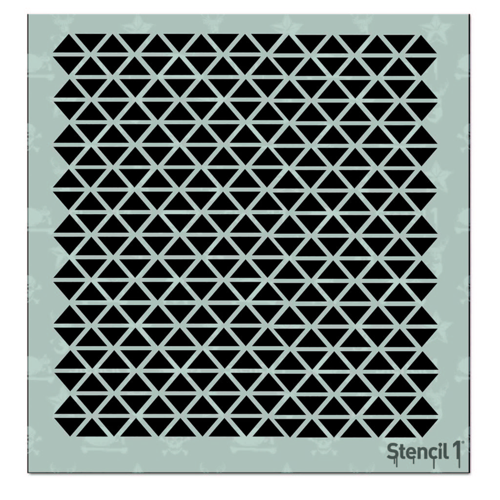 Triangles Repeat Pattern Stencil Small (5.75"x6") Stencil 1