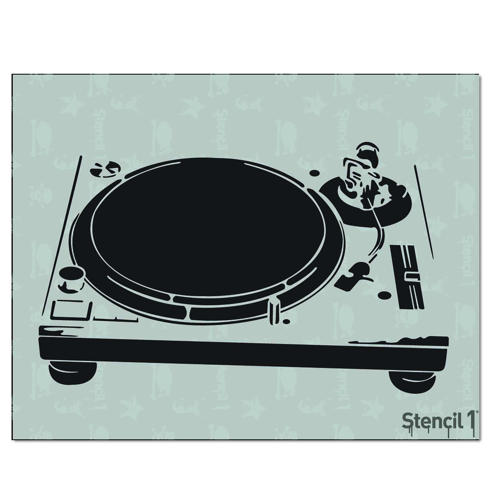 Turntable Stencil (8.5″x11″) Stencil 1