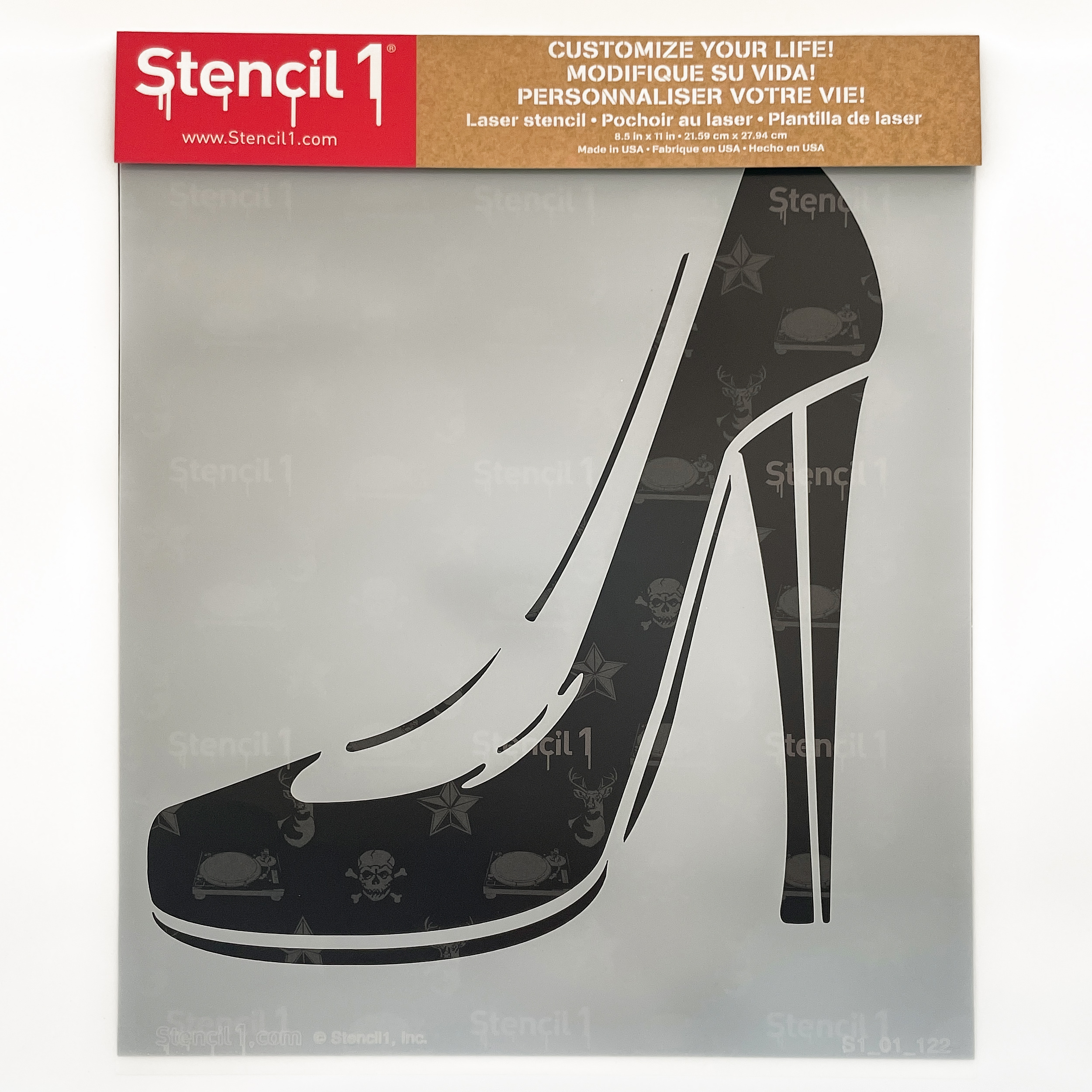 Vampy Heel Stencil (8.5"x11") - Image 3