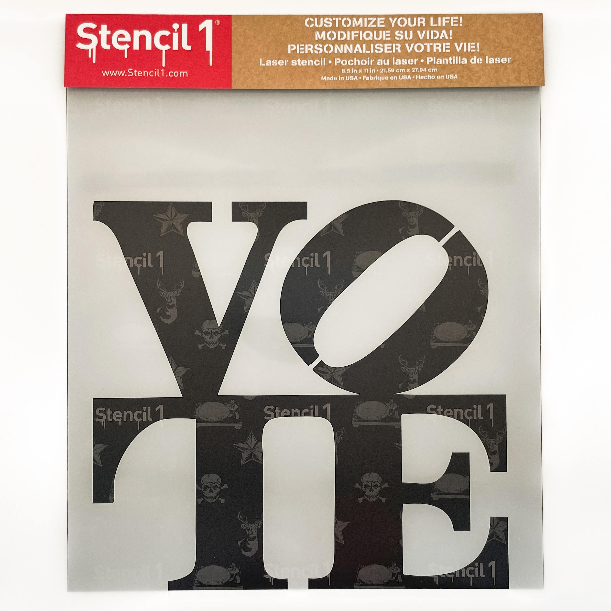VOTE stencil (8.5''x11") - Image 5