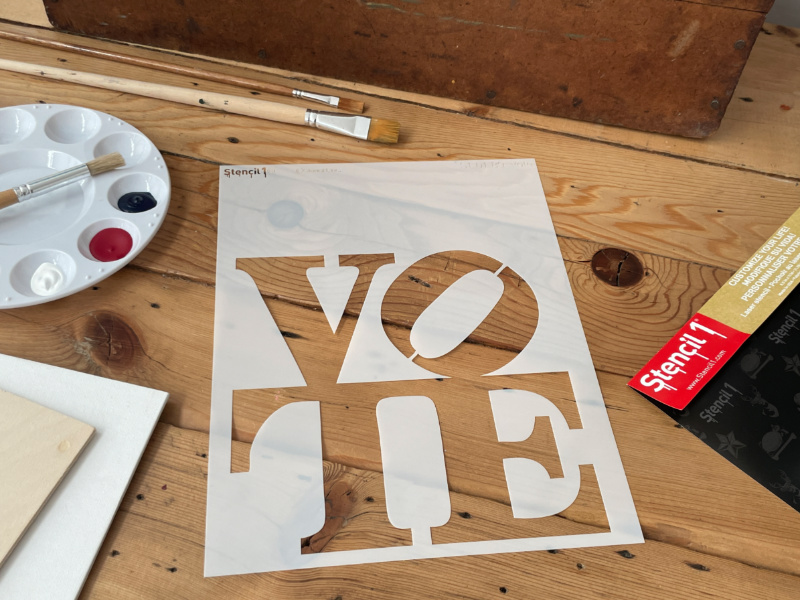 VOTE stencil (8.5''x11") - Image 6