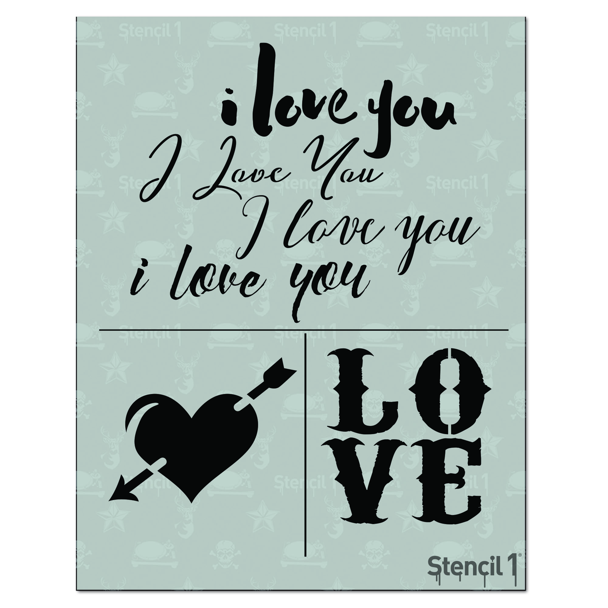 Valentine's Stencil 3-Pack