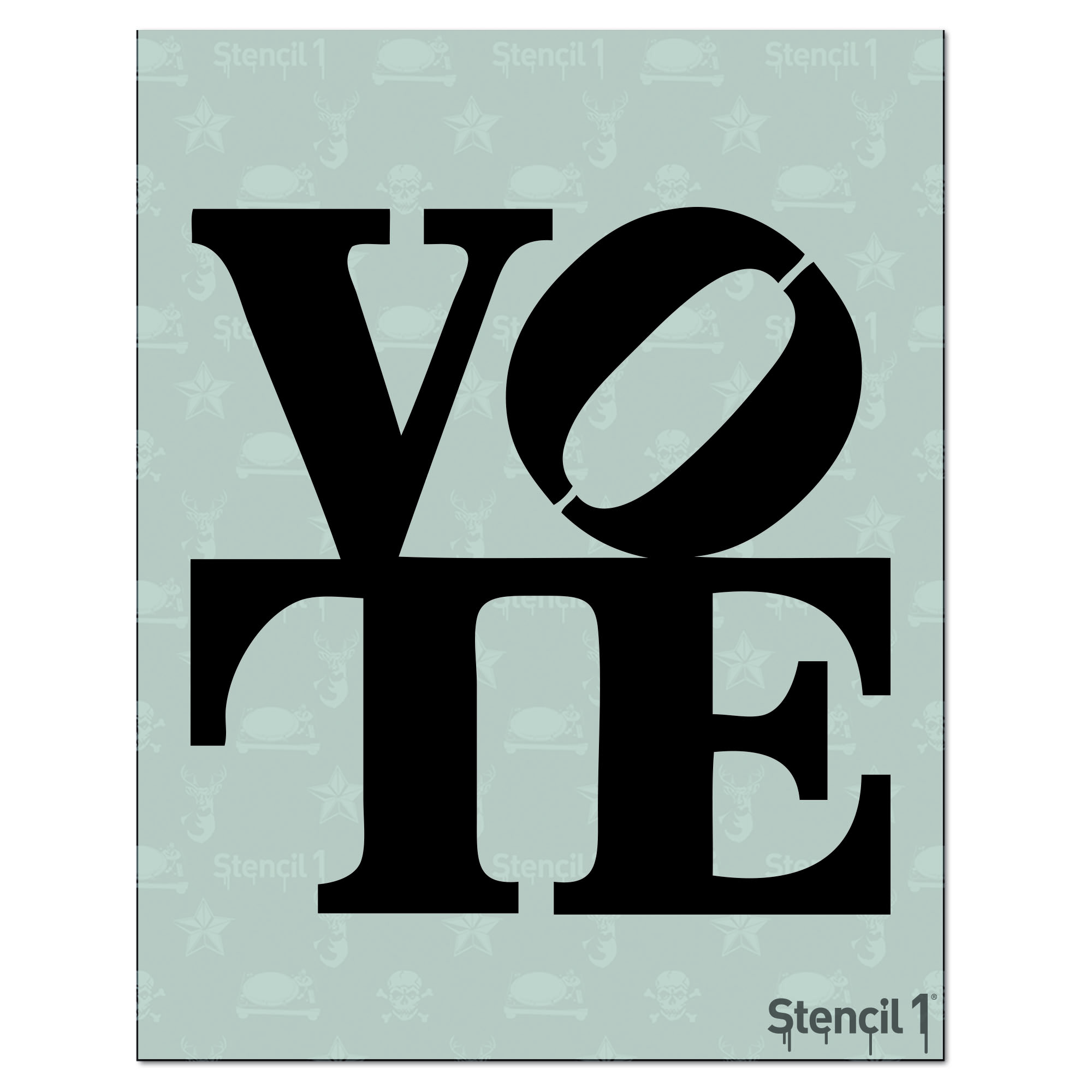 VOTE stencil (8.5''x11")