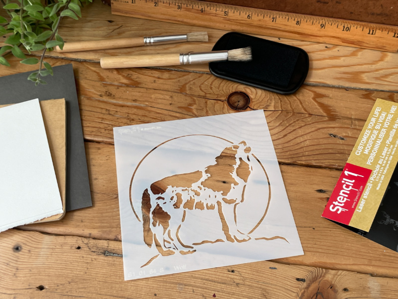 Wolf Stencil - Small - Image 3