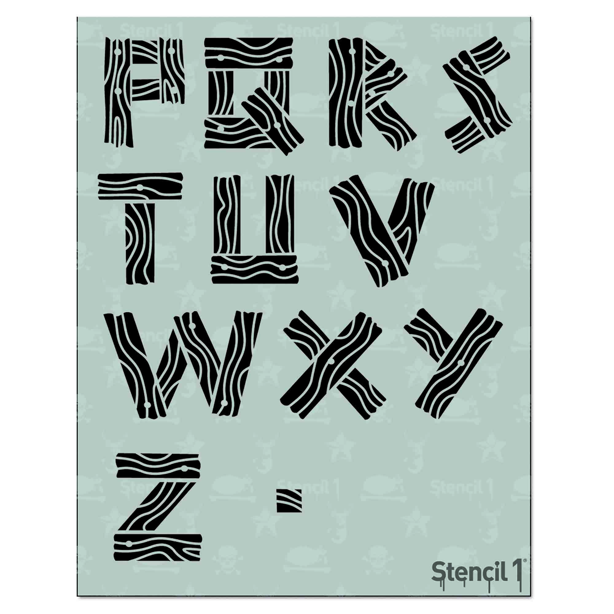 Alphabet Stencils Font N.10 Uppercase, Calligraphy Font Stencil, Individual  Letters A to Z, Single Letter, Stencils for Painting on Wood 
