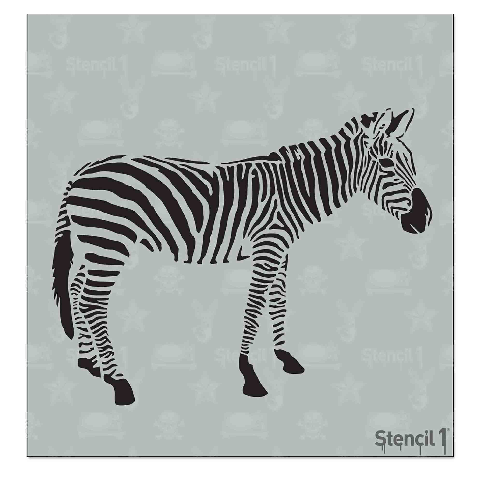 Zebra Stencil Small (5.75″x6″) Stencil 1