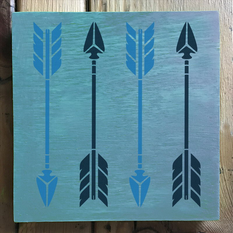 Arrows Stencil - Small (5.75"x6") - Image 3