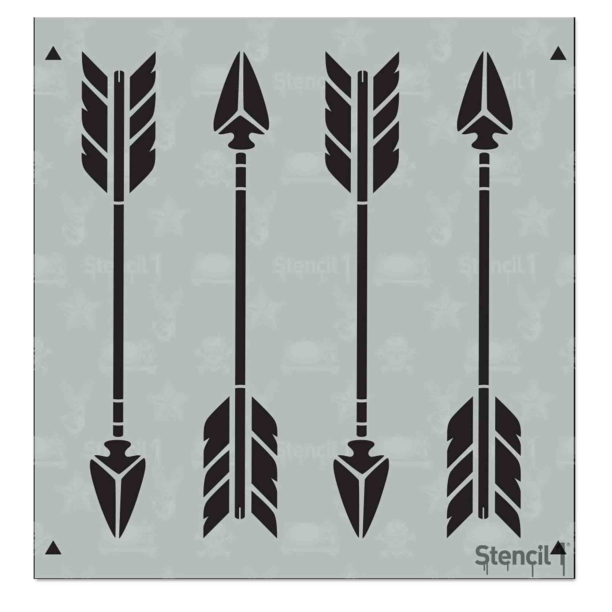 Arrows Stencil - Small (5.75"x6")