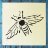 Bee Stencil Applied