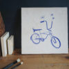 Bicycle Stencil Applied