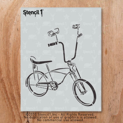 Bicycle Stencil (8.5″x11″) | Stencil 1