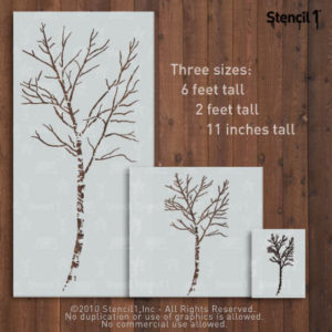 Birch Trees Stencil