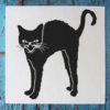 Black Cat Stencil applied