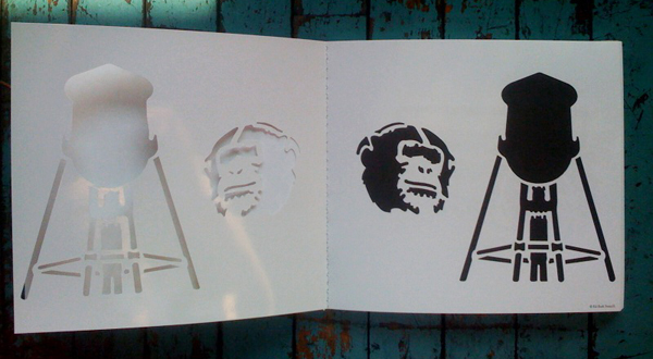 Book open Stencils stencil101 decor