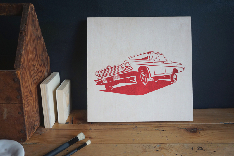 Bounce Stencil applied