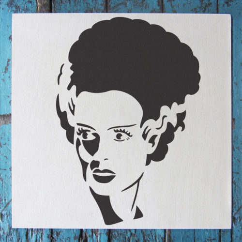 Bride of Frankenstein Stencil – Small (5.75″x6″) | Stencil 1