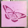 butterfly stencil stenciled canvas