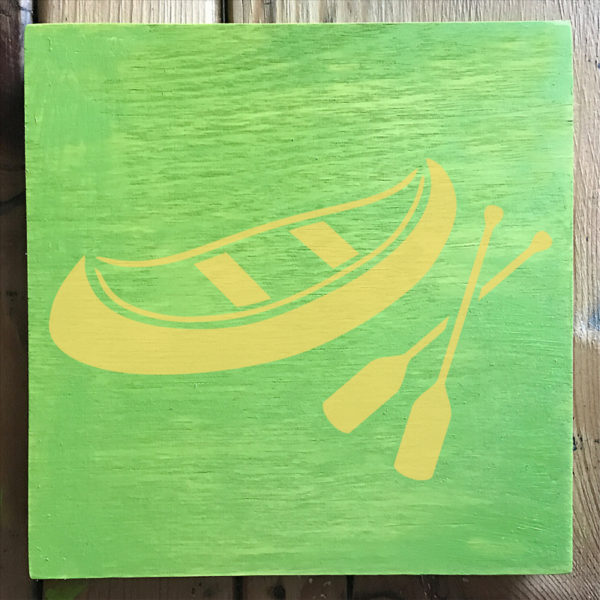Canoe Stencil -Small (5.75″x6″) | Stencil 1