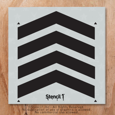 Chevron Full Stencil (11″x11″) | Stencil 1
