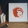 Chimp Stencil applied