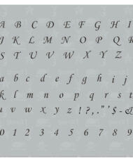 corsiva_quarterinch_small alphabet_serif_font_S1_ALPH_CO_S_A