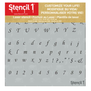 Corsiva Font Letters Numbers Stencils - Image 13
