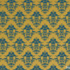 Damask Traditional Stencil stenciled wall blue