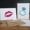 diva stencil pack stenciled cards
