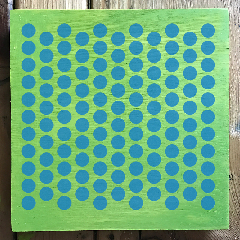 dots stencil applied