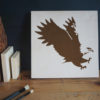 eagle stencil applied