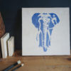 Elephant Stencil Applied