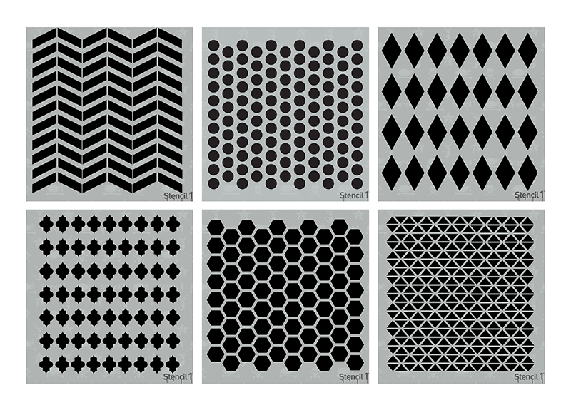 geometric kit stencils